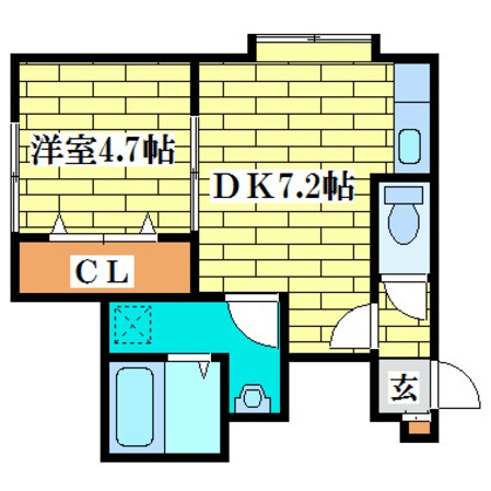 ポラリス清田の物件間取画像